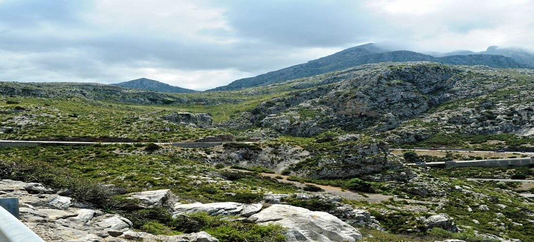 De weg naar Sa Calobra en het Serra de Tramuntana-gebergte