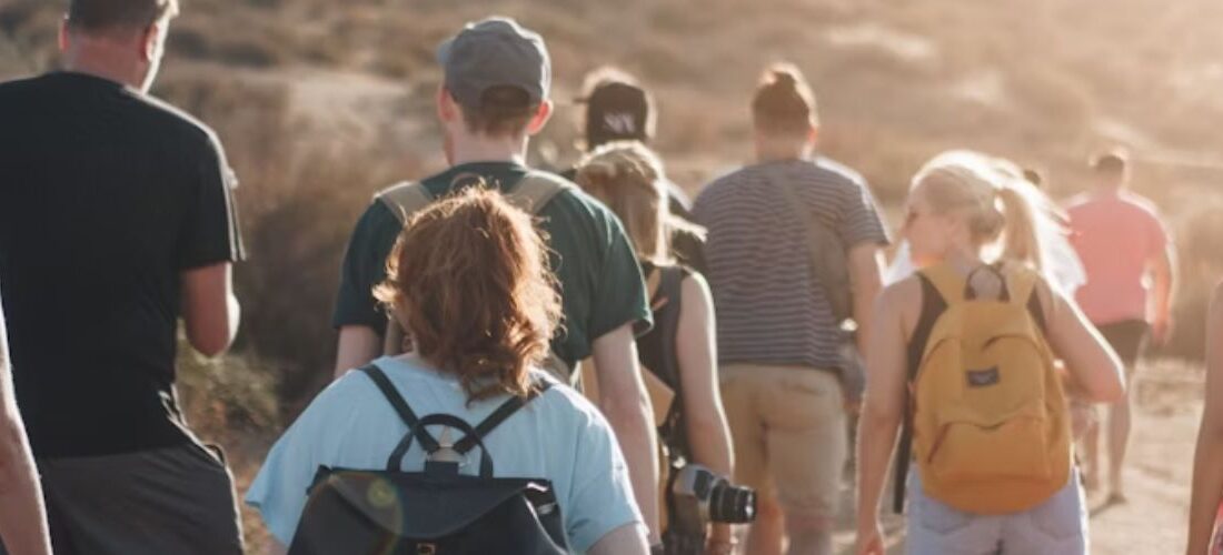 groep wandelaars