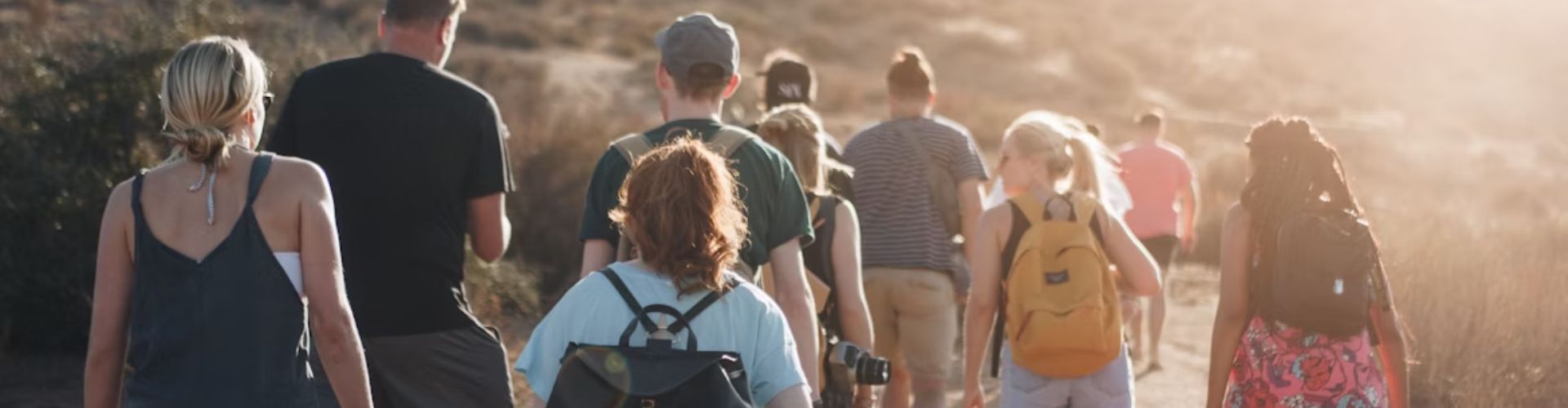 groep wandelaars
