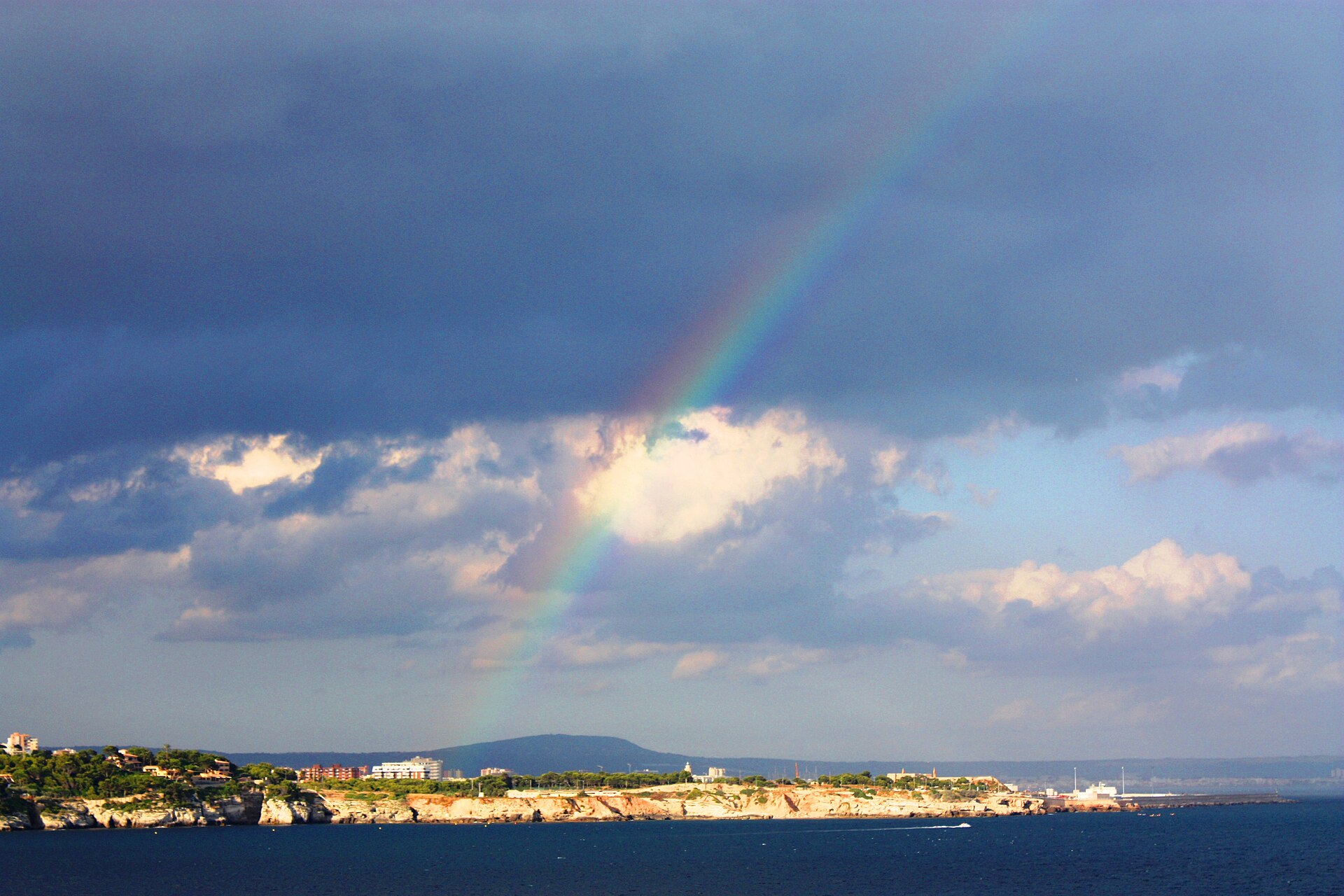 Uitzicht over de kust van Illetas op Mallorca