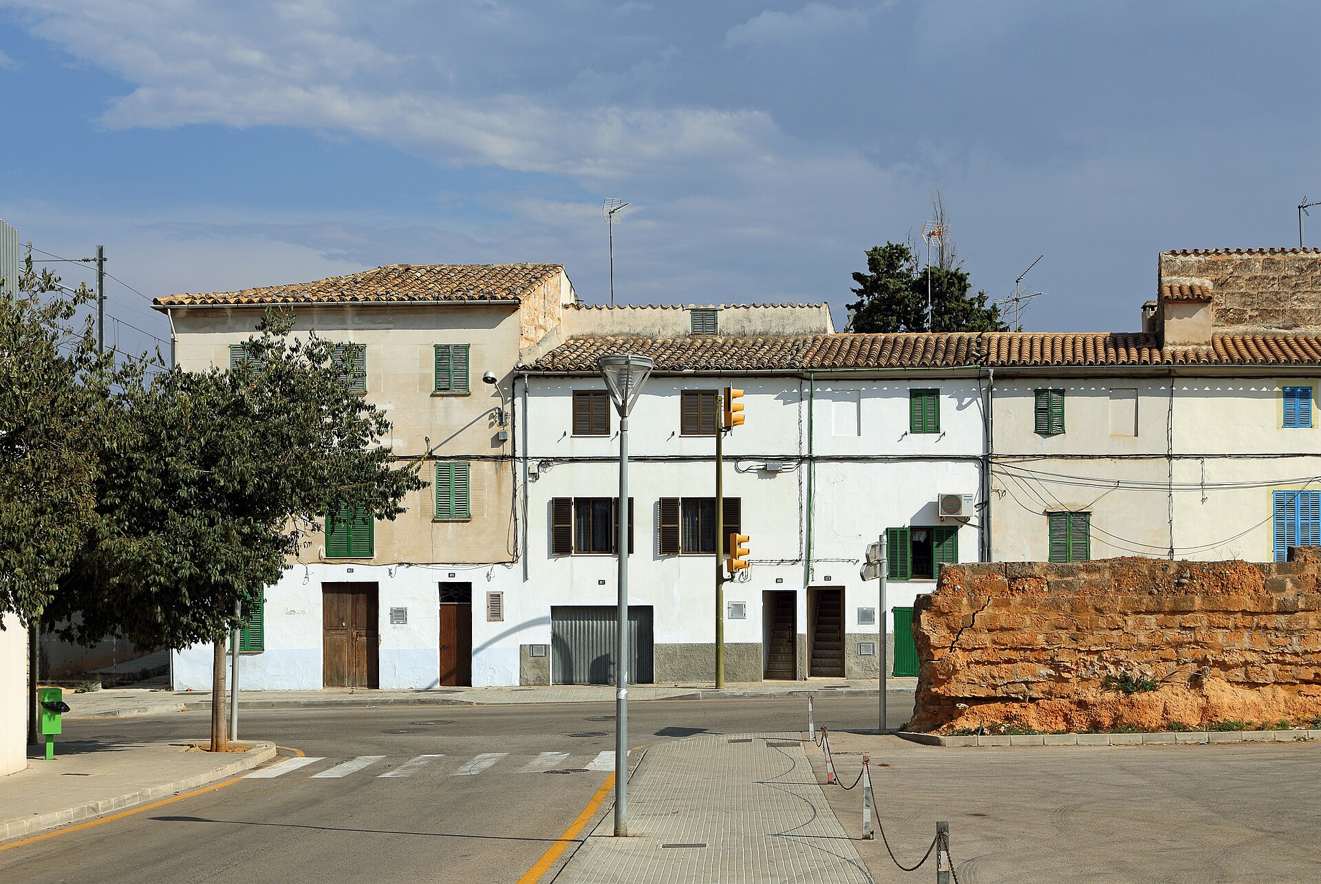 Straatbeeld in het centrum van Inca, Mallorca