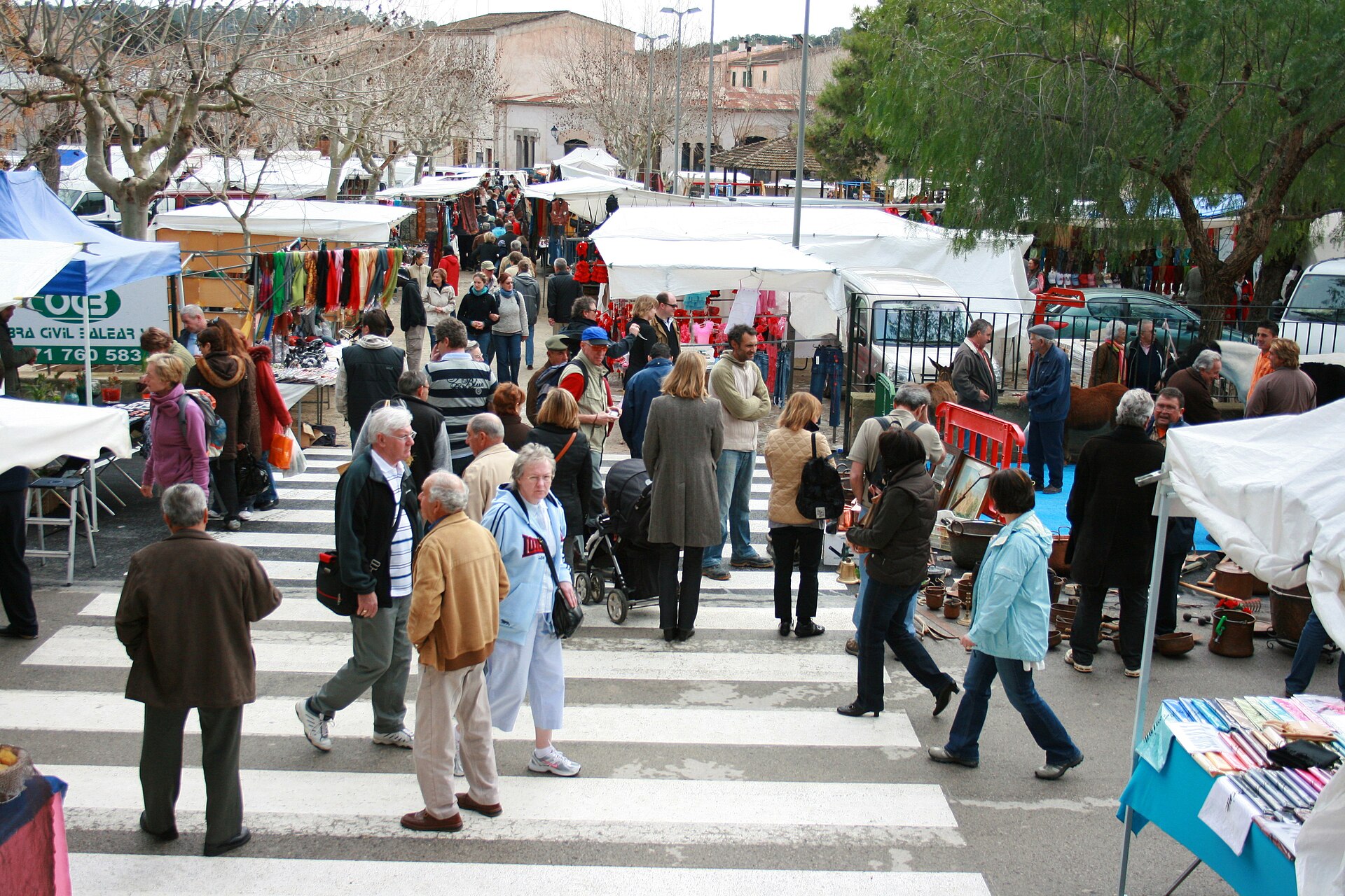 Woensdagmarkt in Sineu, Mallorca