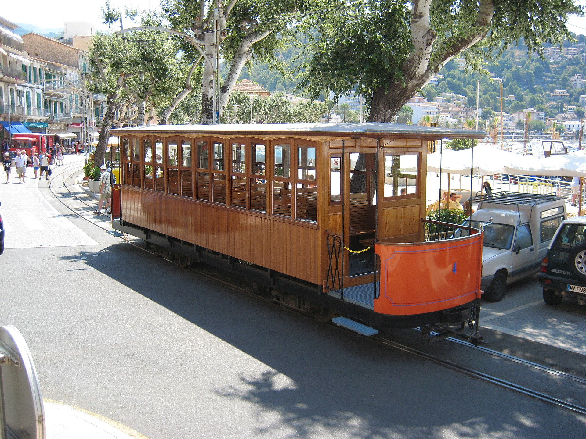 De historische tram in Port de Sóller