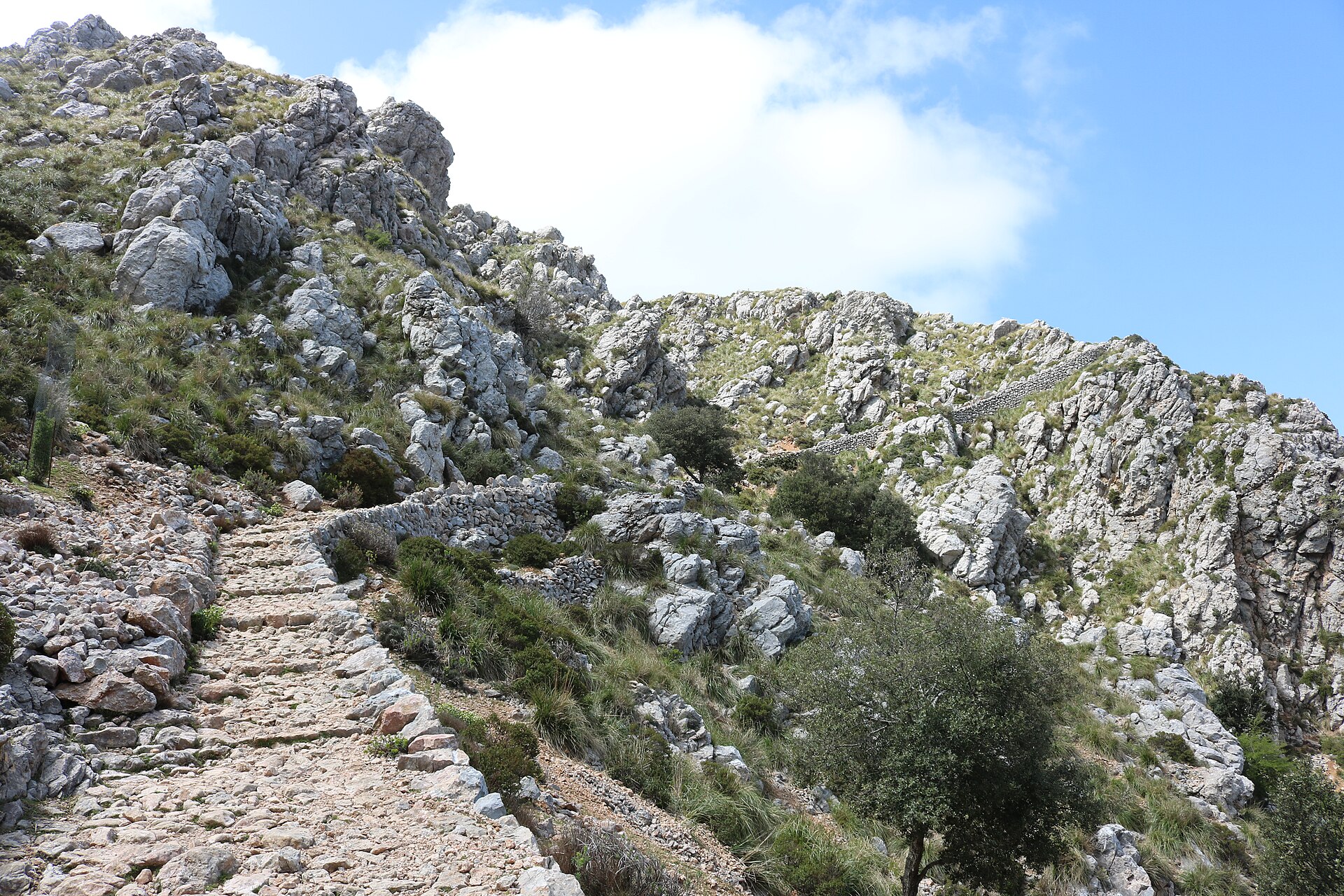 Wandelpad in de Serra de Tramuntana