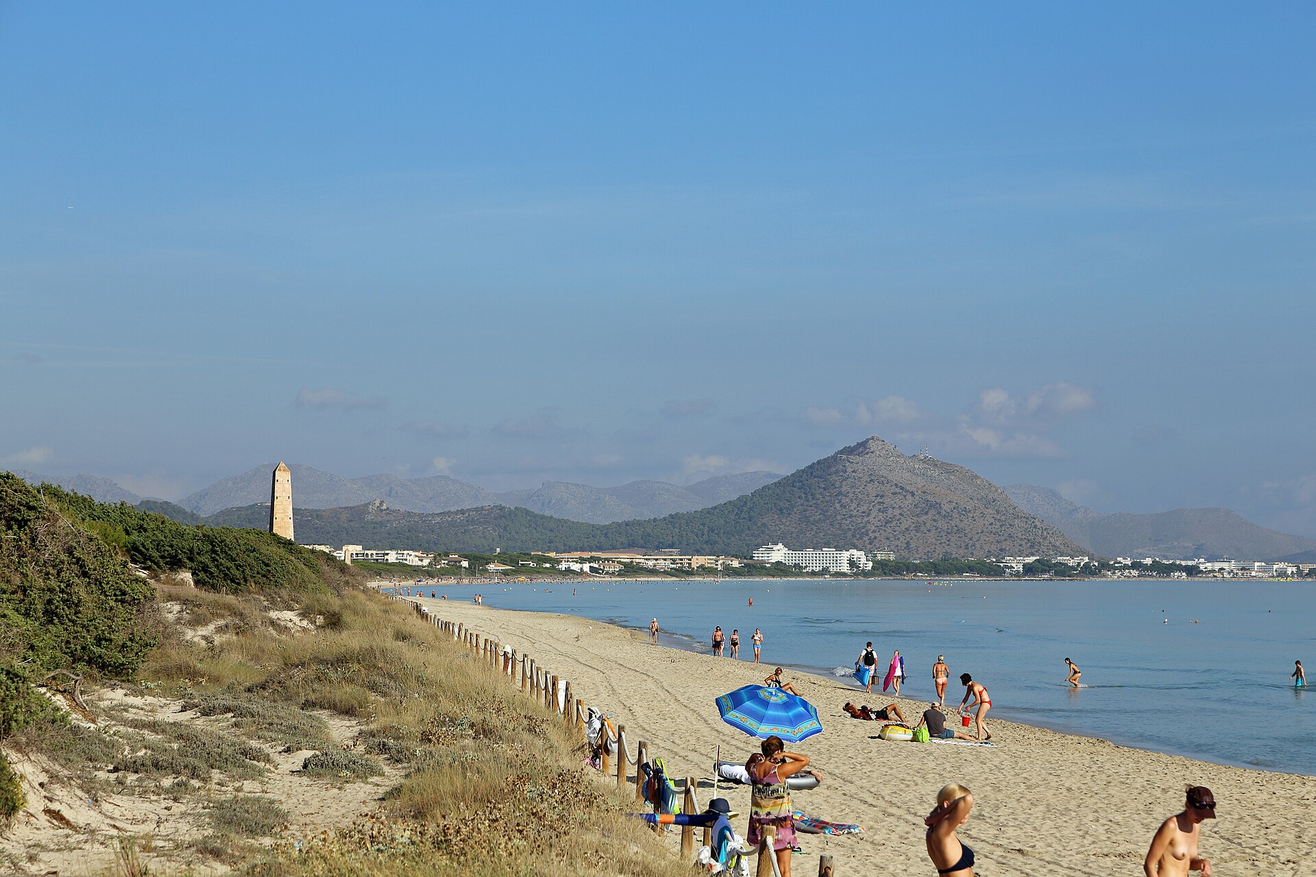 Het strand van Playa de Muro op Mallorca